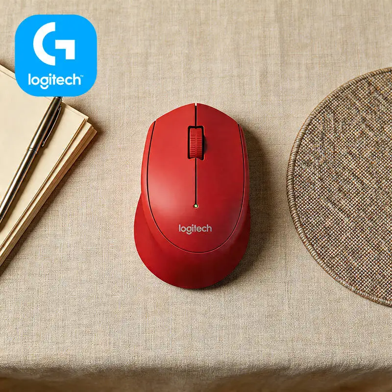 

Беспроводная эргономичная мышь Logitech M280 с нескользящими накладками, наноприемником 2,4 ГГц, дальностью действия 10 м для ПК, Mac, Linux