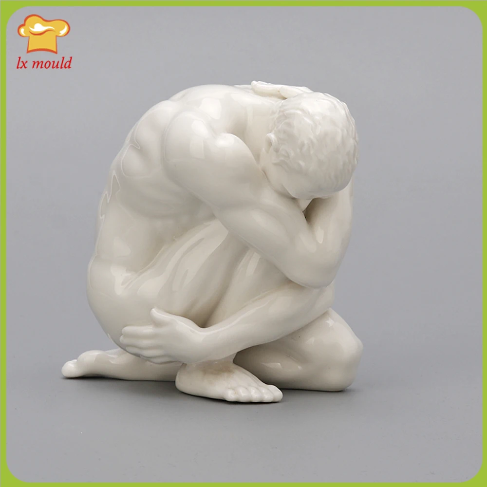 3D Men's Nude Silicone Mold for DIY Resin Gypsum Candle Wax Craft Sexy Male Body Mould Give Your Boyfriend a Unique Gift
