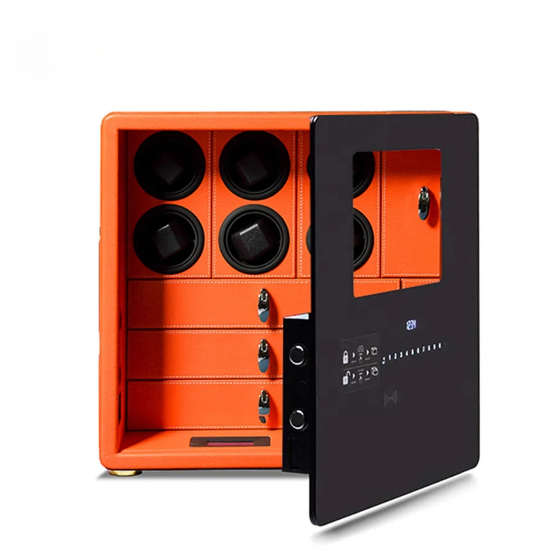 

Automatic Watch Winder Intelligent Safe Box Steel Safety Box 6 9 12 Card slots ，with fingerprint password key lock