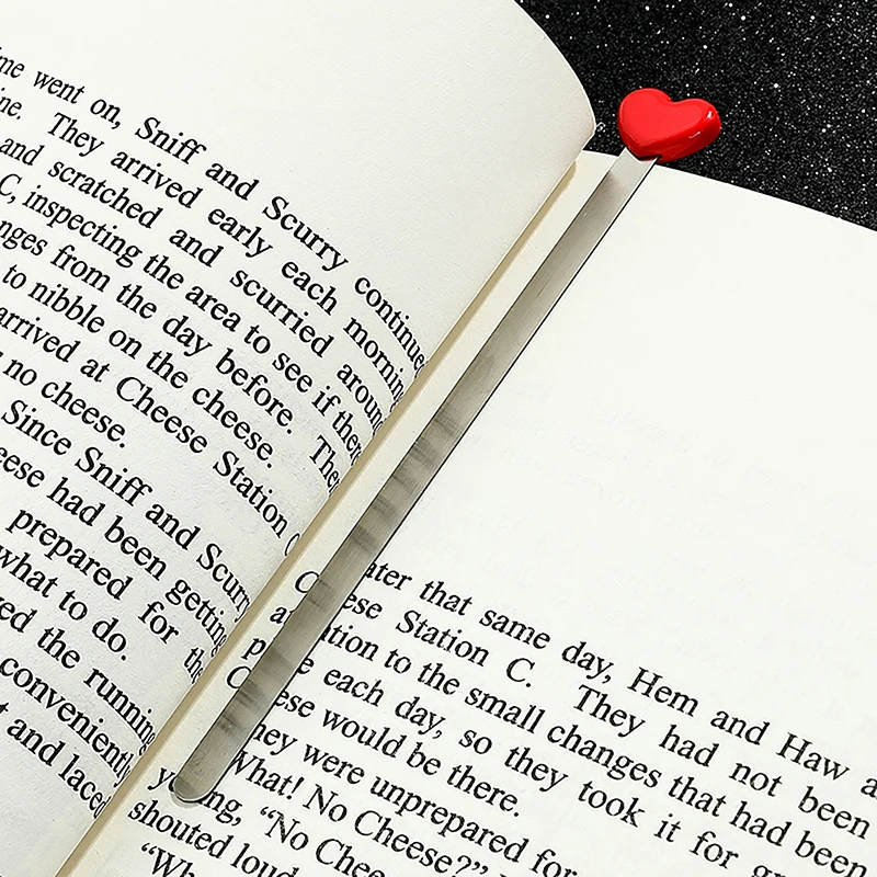 Fashion Simple Design Love Heart Metal Bookmarks Creative Beautiful High Quality Bookmark Gift School Office Supplies Stationery