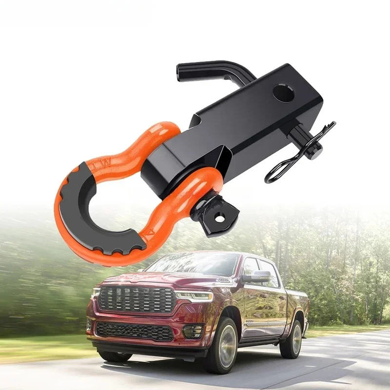 Premium Universal Galvanized Powder Coated Solid Square Tow Hook Arm for Offroad Trailer Modification Parts
