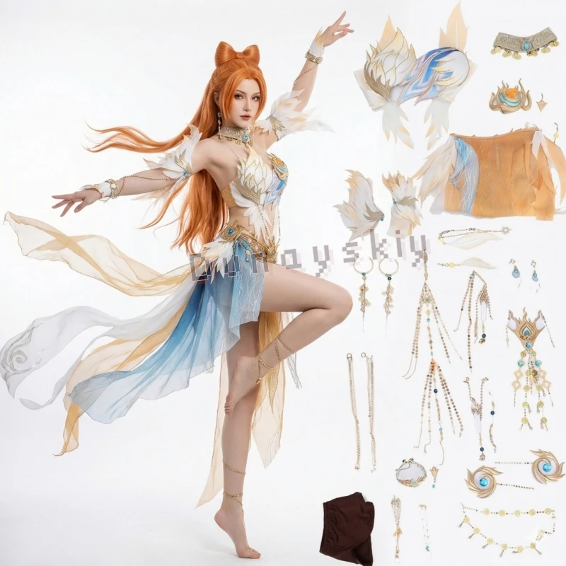 

Костюм для косплея Naraka Bladepoint YuLinglong, женский полный комплект, Хэллоуин, традиционное китайское женское элегантное платье Ханьфу, сексуальное.