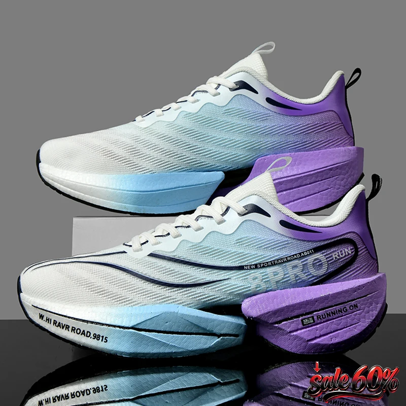 

Men Running Shoes Air Cushion Jogging Shoes Carbon Board Marathon Sports Breathable Lightweight Women's Nonskid Casual Sneakers
