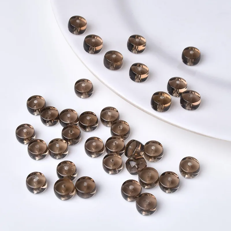 Natural brown crystal straight-cut septum DIY handmade cultural and play septum accessories
