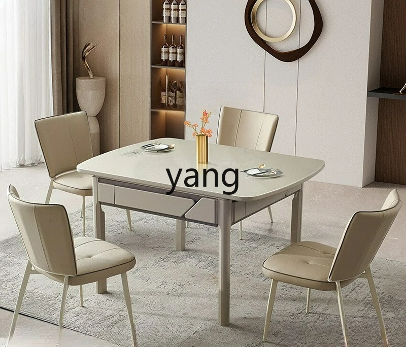 LTT mahjong machine dining table dual-purpose automatic solid wood all-in-one machine multi-function mahjong table