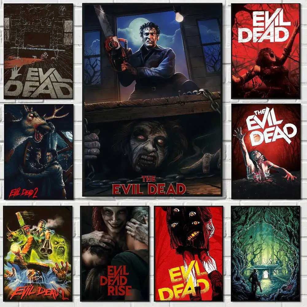 Film-Poster 'Evil Dead' - Lustige, Niedliche Cartoon-Drucke auf Leinwand - Wandkunst für Wohnzimmer und Heimdekoration