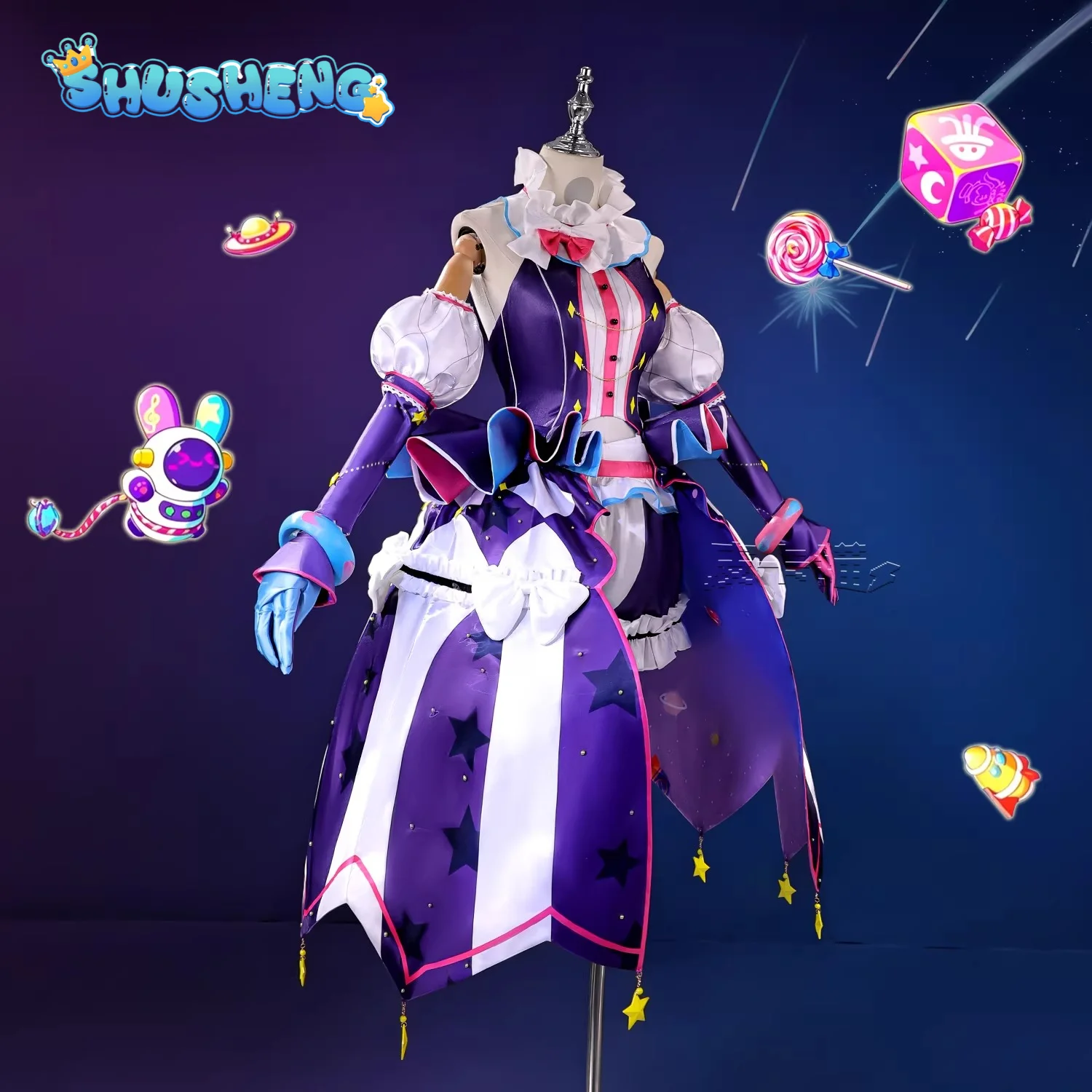 

Shushengcos Otori Emu new outfit Opera! Space Opera! cosplay HATSUNE MIKU: COLORFUL STAGE! Otori Emu Carnival Party Costume Set