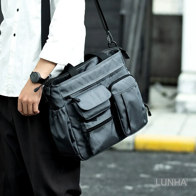 Men's Outdoor Large Capacity Cross-body Bag Shoulder Bags Top-handle Handbag Business Travel Briefcase Bag 14 Inch Computer Bags
