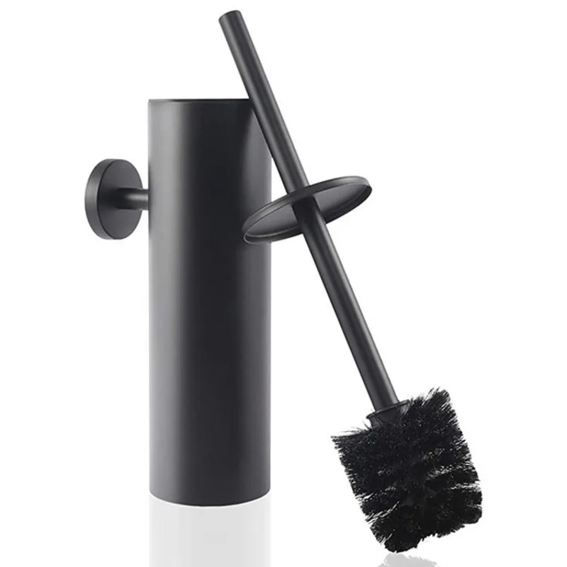 European market: wall-mounted stainless steel toilet brush bracket