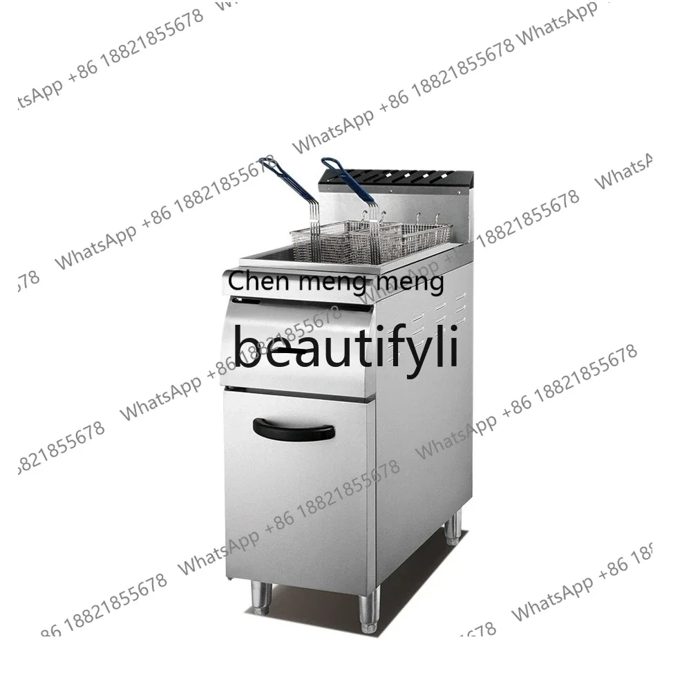 X C45 Commercial large-capacity fryer, single-cylinder single-screen gas fryer, temperature-controlled furnace