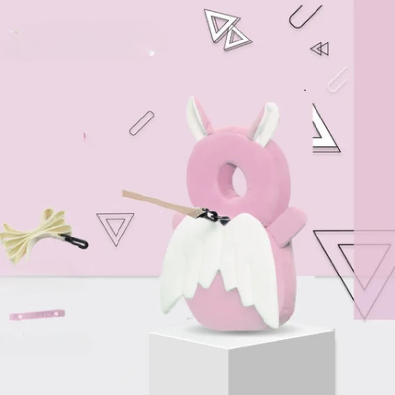 Baby Anti-Fall Learn-to-Walk Pillow Head Protection with Traction Rope - Essential Safety Aid for Toddlers Walking Development