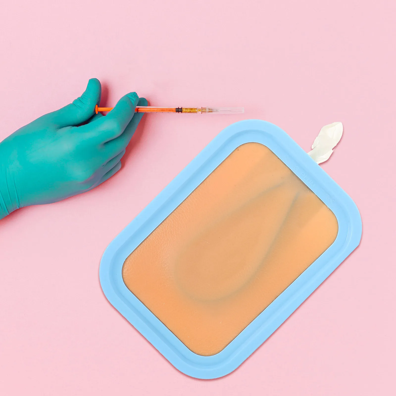 Injection Training Pad Silicone Practice Skin for Intramuscular Intradermal Iv Cannulation Nursing Students Schools