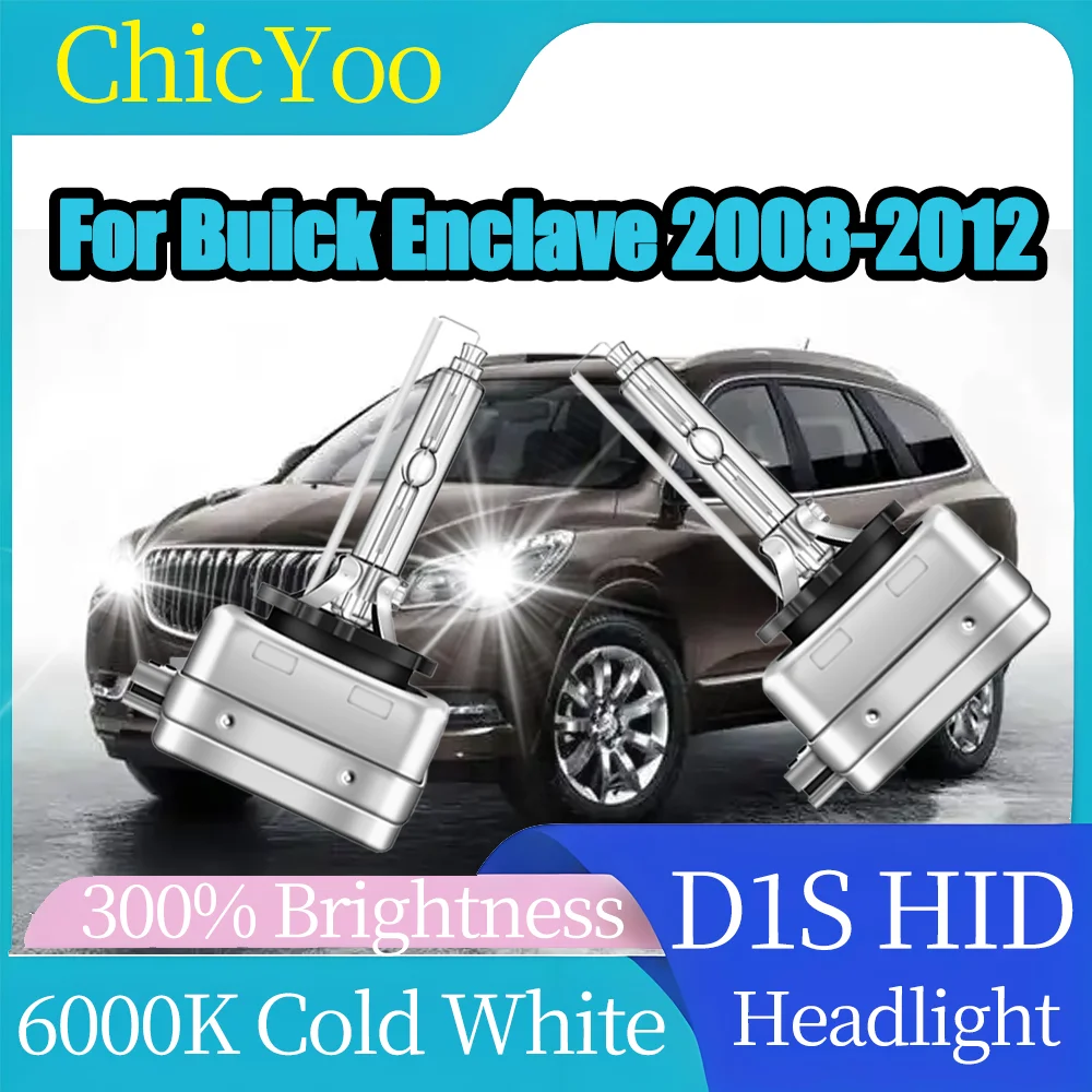 

20000LM Car Front Lights D1S Xenon Headlight Bulbs High Power 6000K Super White 12V 24V Car Lamps For Buick Enclave 2008-2012