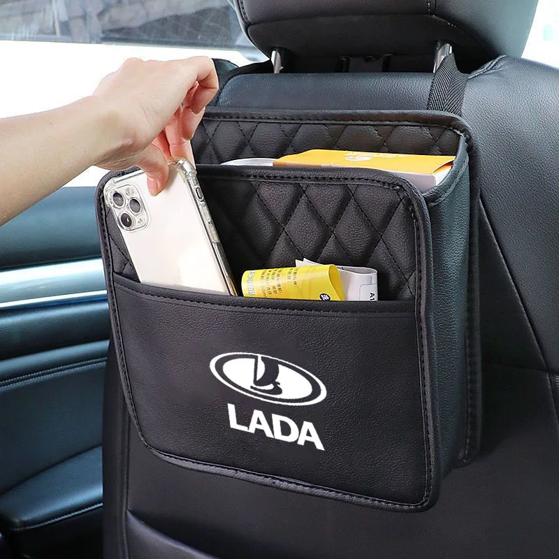 Autostoel Opbergtas Leder Voor Lada Vesta Granta Kalina Priora Niva Samara Vesta Largus Xray Auto Accessoires Multi Opknoping