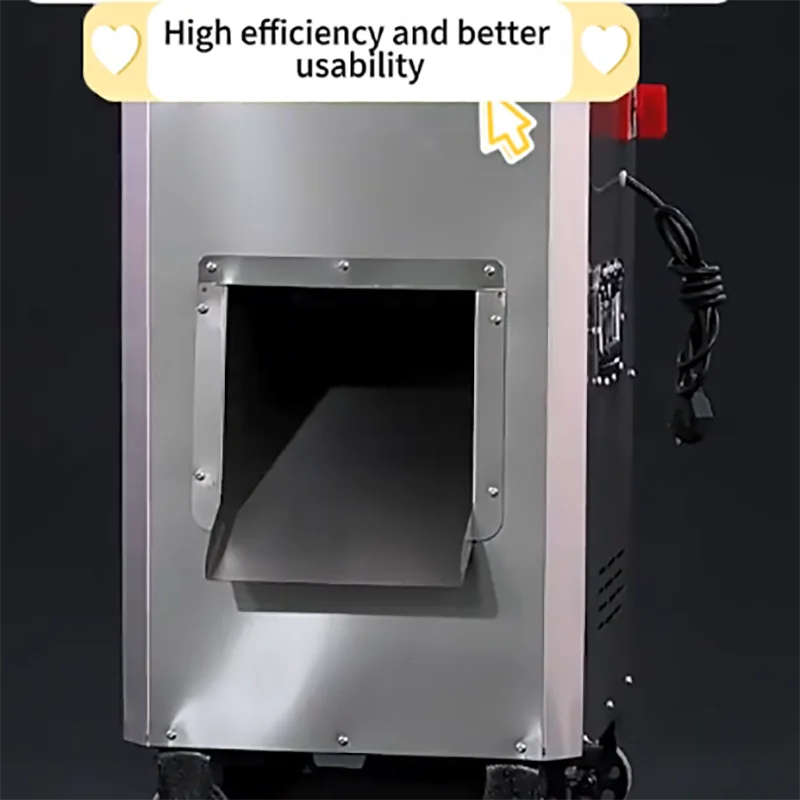 Commercial Large-Scale Fully Automatic Multi-Functional High Power 304 Stainless Steel Meat Slicer Shredding Machine New
