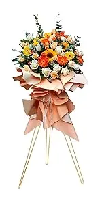 Hintergrundständer 5 Fuß, runder Hochzeits-Hintergrundständer, 4-stufiger Blumen-Ballon-Bogenständer für Hochzeitsdekorationen und Babypartys – Detail 13
