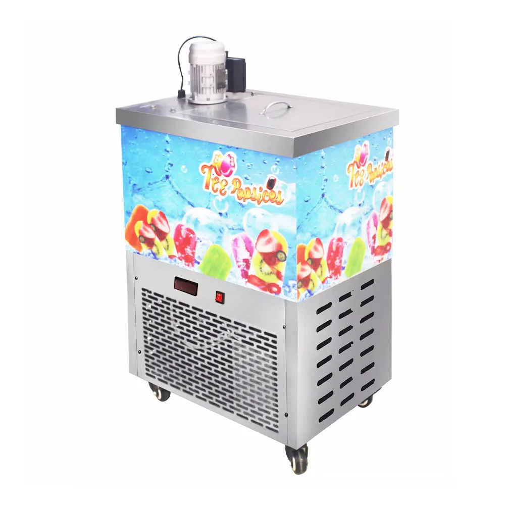 Commercial Automatic Ice Pop Stick Ice Cream Bar Pallet Popsicle Making Machine/Ice Lolly Machine