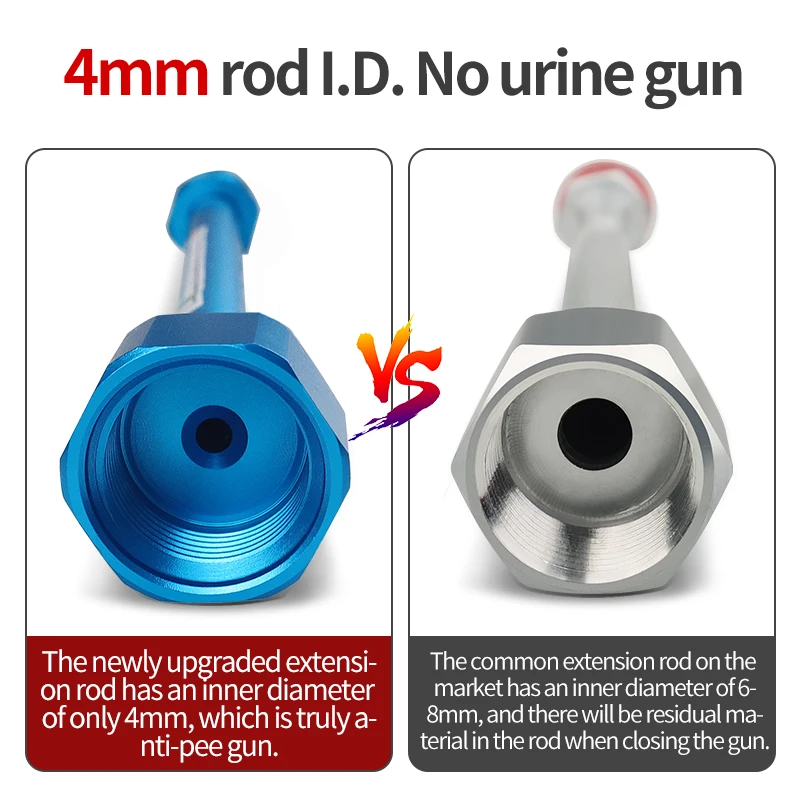 Imagem -03 - Portátil Airless Pulverizador Ponta Extensão Rod Substituição para Airless Pintura Pulverizador Gun Ponta Acessórios 20 cm 25 cm 30 cm 50cm