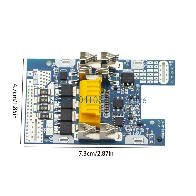 02DC كاملة 10 خلايا علبة البطارية البلاستيكية مجموعة ل 18 فولت أداة السلطة الملحقات آمنة شحن لوحة دوائر كهربائية التكامل #6