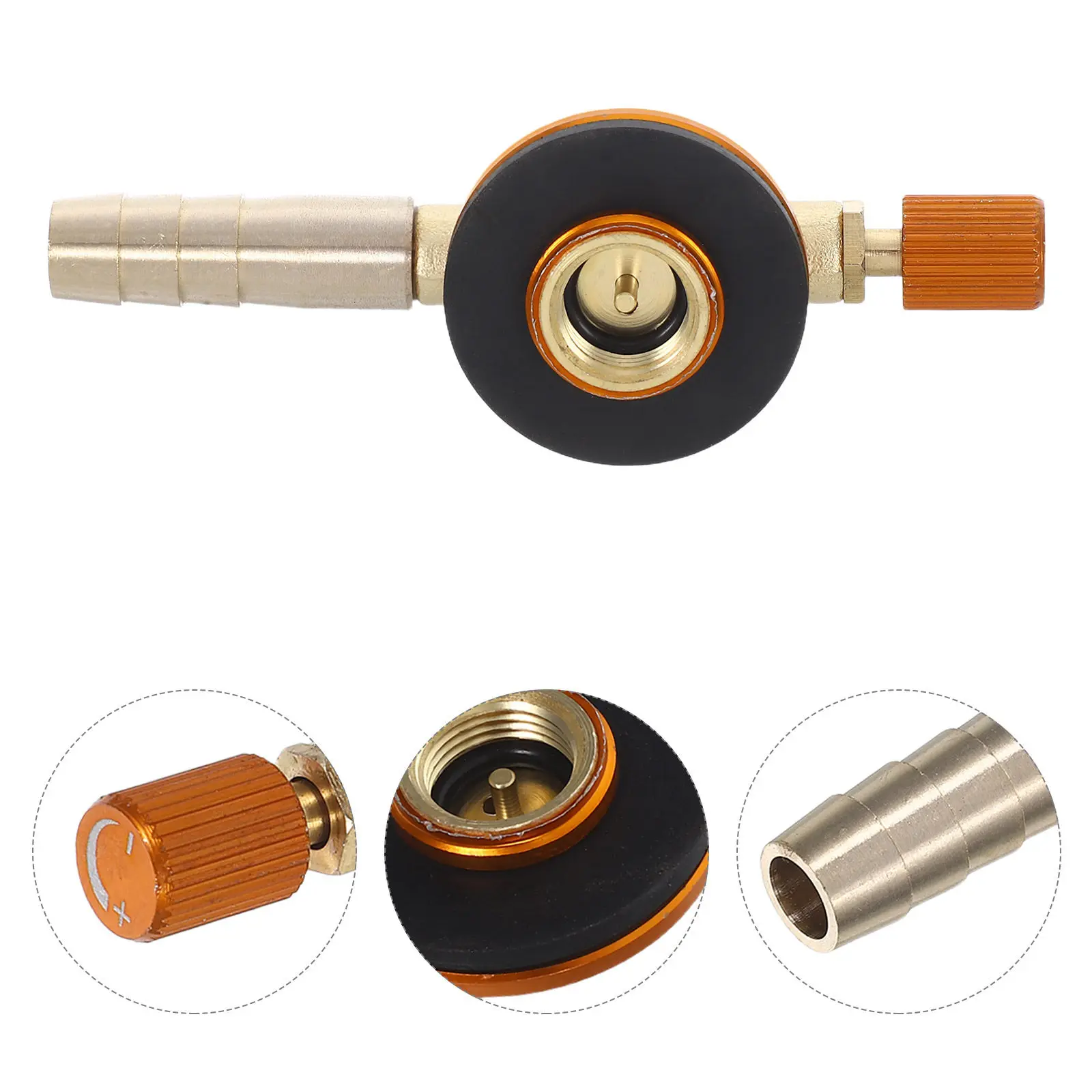 Universal Outdoor Camping Stove Gas Conversion Head Portable Canister Adapter Valve Brass Bottle Connector BBQ Grills Hiking