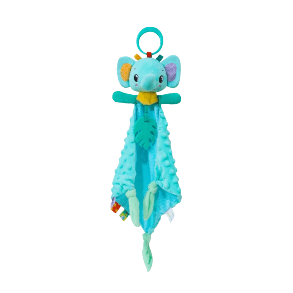

Soft Plush Security Blanket Cartoon Animal Ringing Bell Plush Toy Mobile Tags Spiral Hanging Baby Comforter Newborn