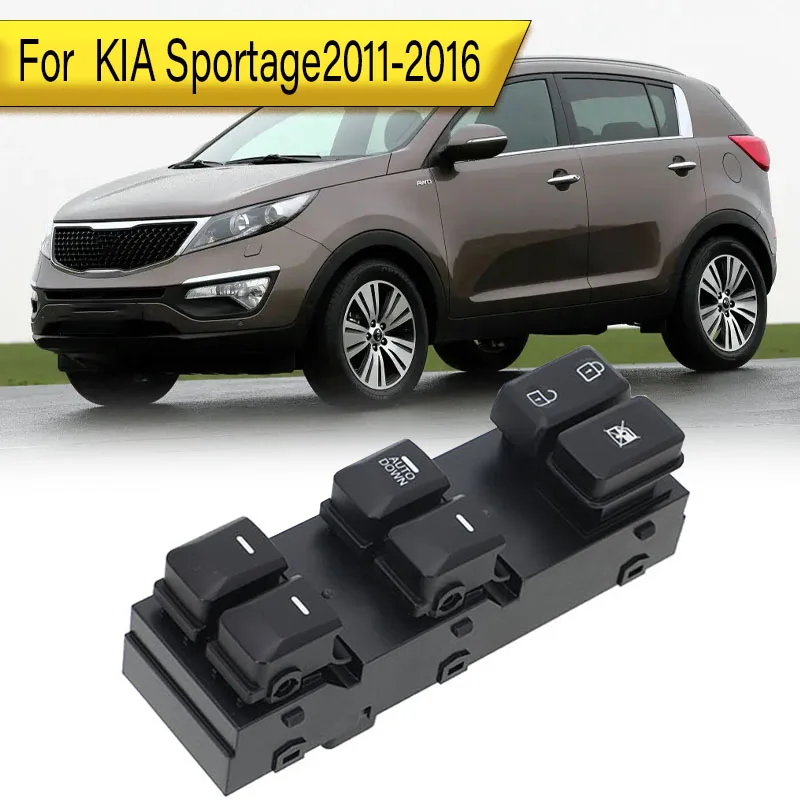 

For KIA Sportage2011 2012 2013 2014 2015 2016 Car Left Front Power Window Switch Button 93570-3W400WK