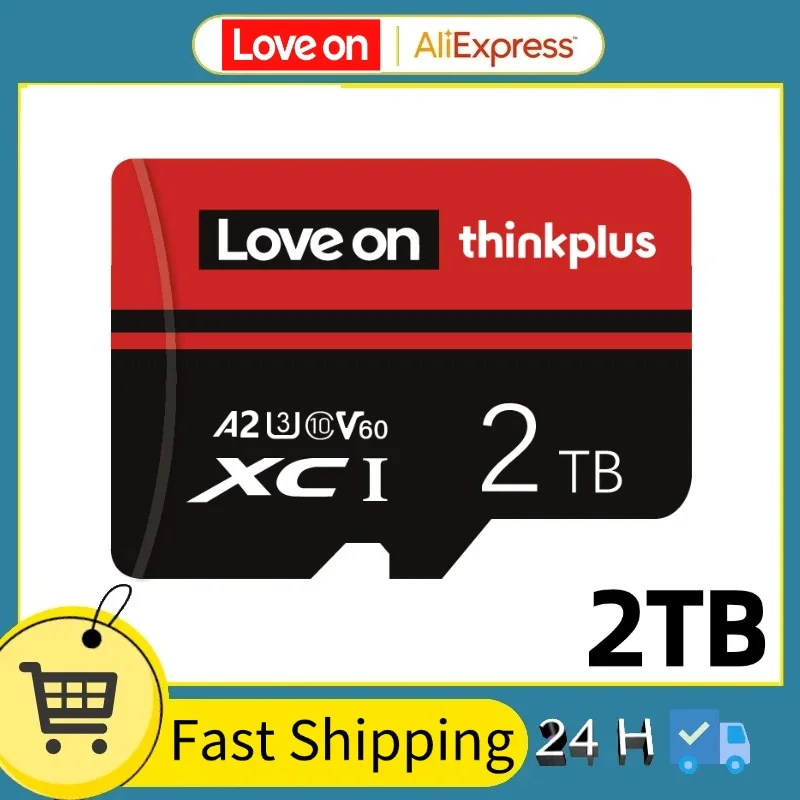 2024 Newest 2TB/1TB Memory Card Class 10 Micro TF SD Card 512GB 256GB A1 Mobile storage Cameracartão De Memória For Phone/Laptop