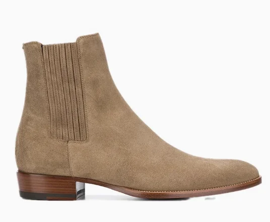 NONE Chelsea Boots Genuine Leather Men Black 3