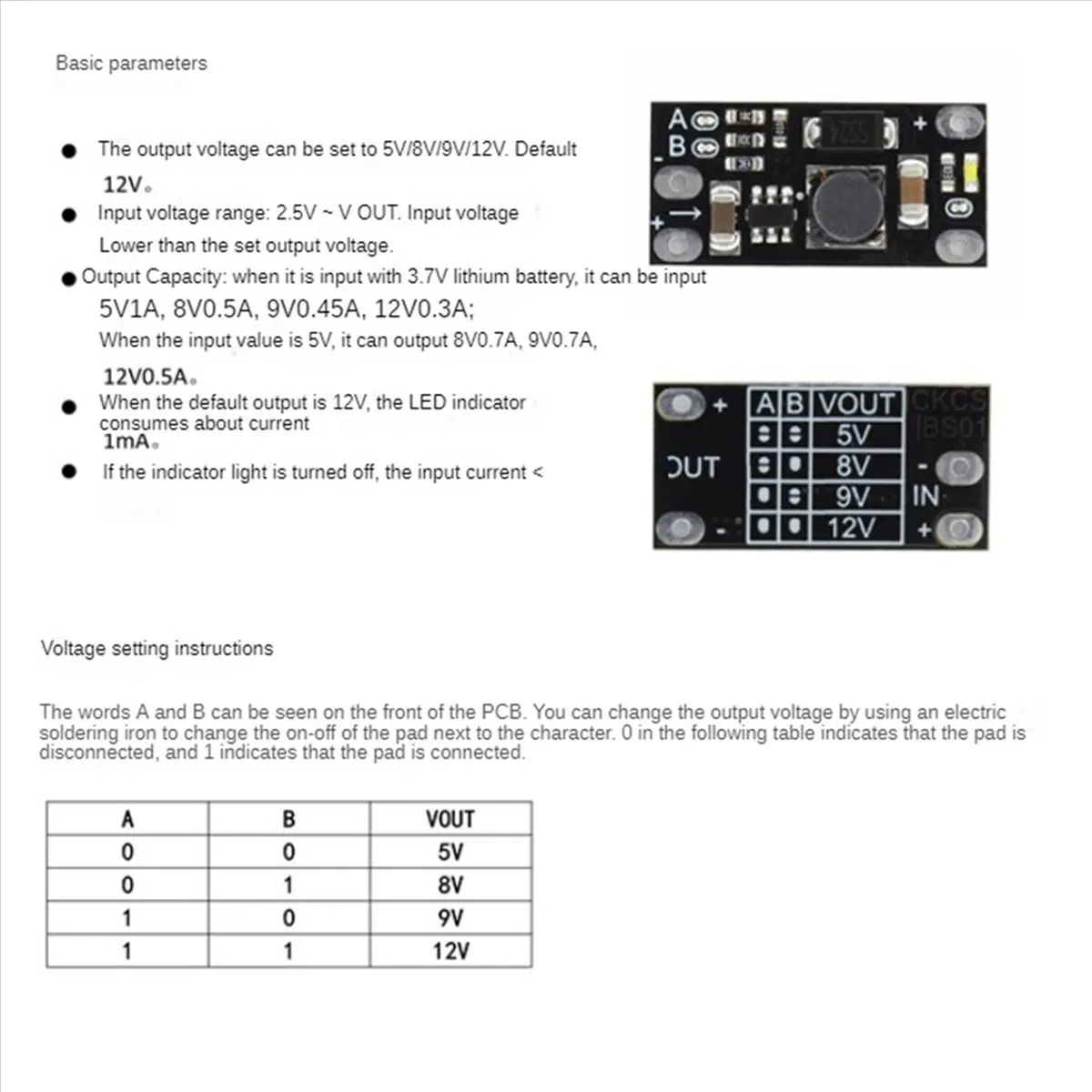 【N21R】 20Pc Mini DC-DC Boost Step Up Converter 3.7V to 12V Voltage Regulator
