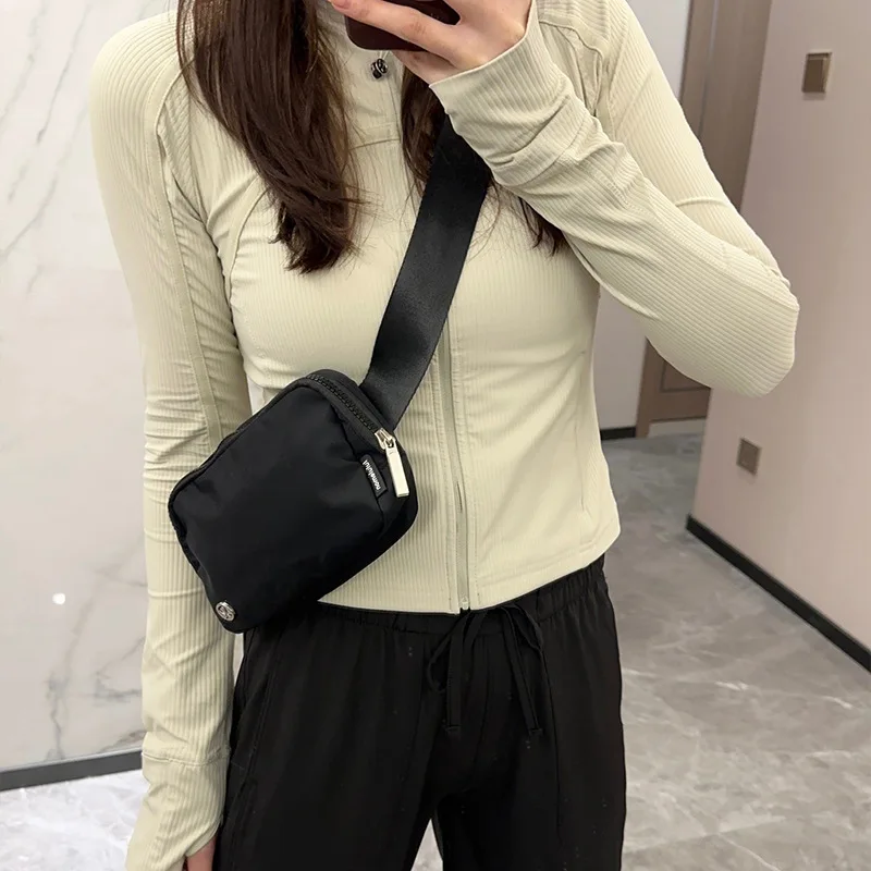 Casual Canvas Crossbody Bag for Women Designer Black/White/Red Shoulder Bags Large Capacity Tote Men Travel Shopping Bag 2025 image 2