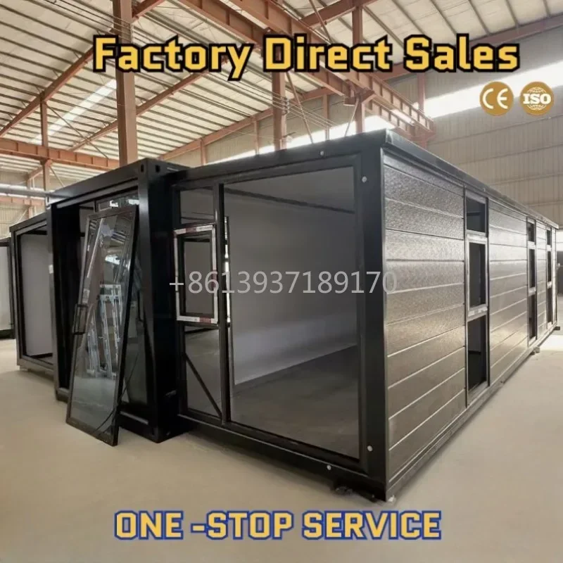 High Quality Prefab 20 40 Foot Foldable Shelter Homes Container House Customized for Villa