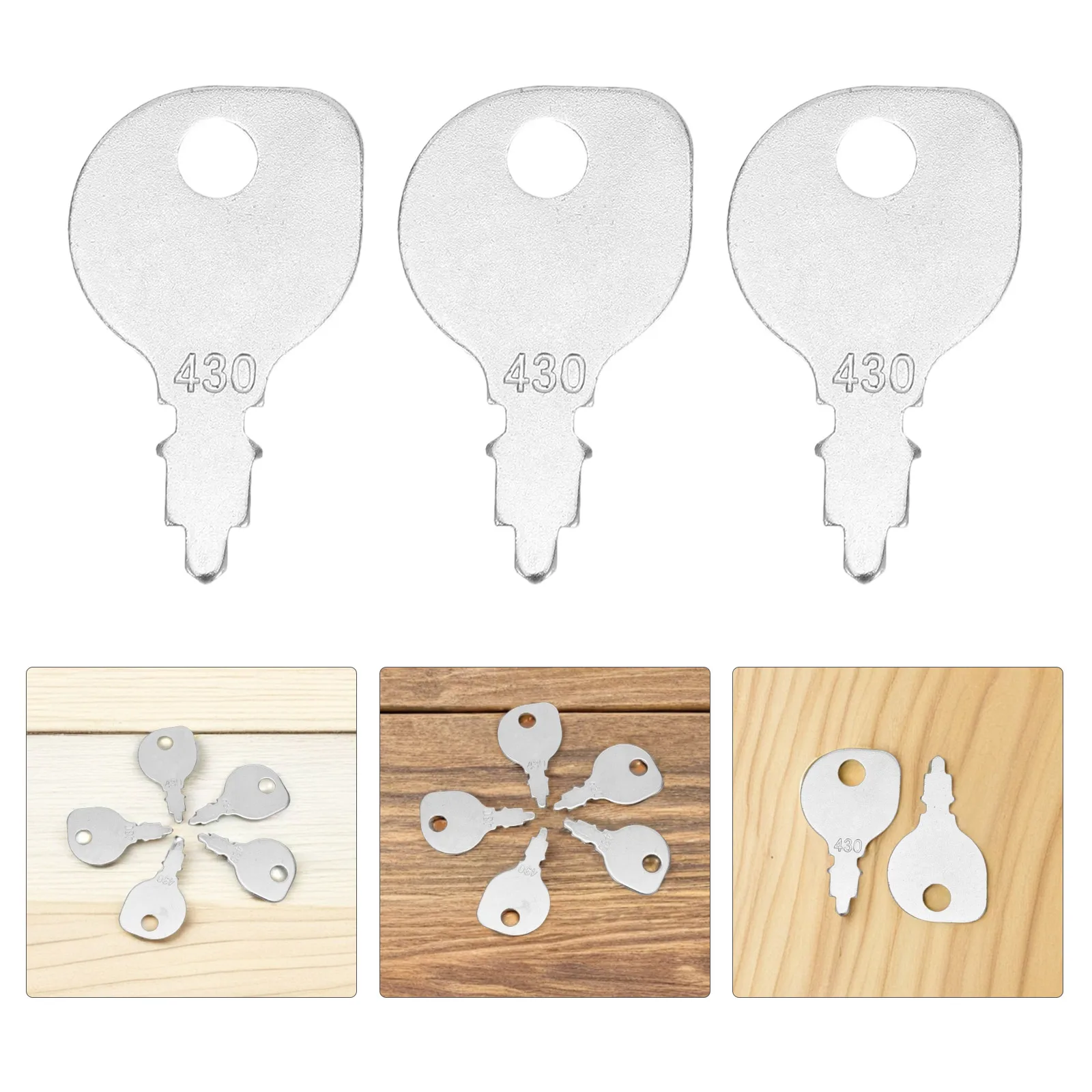 

6 Pcs Tractor Ignition Starter Keys Lawn Mower Replacement Universal Equipment Keys File Cabinet Lock Garden Tools Accessories