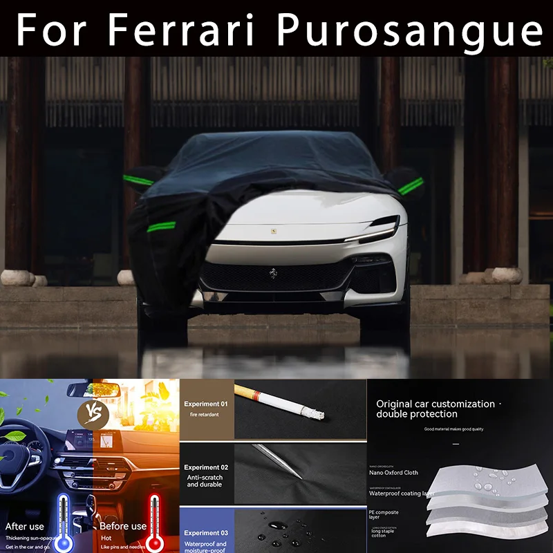 

For Ferrari Purosangue Outdoor Protection Full Car Covers Snow Cover Sunshade Waterproof Dustproof Exterior Car accessories