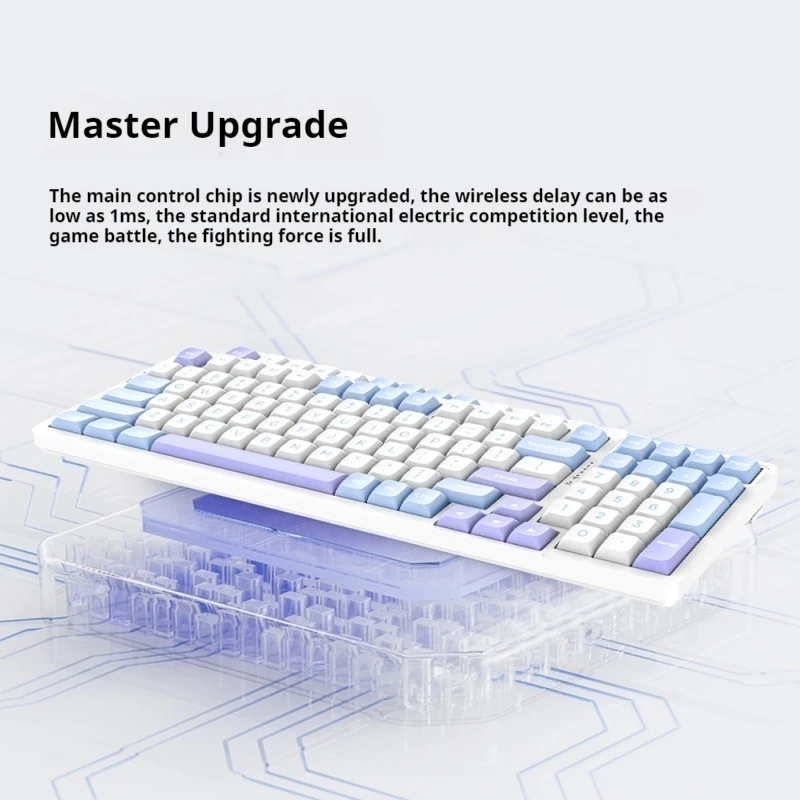 Vgn V98prov2 Polar Three Mode Hot Plug Bluetooth Gasket Wireless Customized Game Portable Mechanical Keyboard Christmas Gift