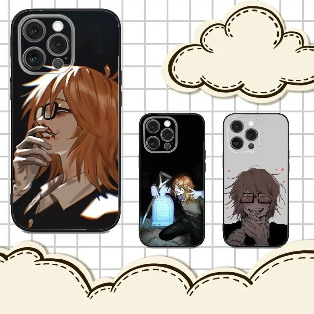 

R-Ranfren Randal Satoru Phone Case For iPhone 16e,16,15,14,13,12,11,Pro,X,XS,Max,XR,Plus,Mini Soft Black Cover