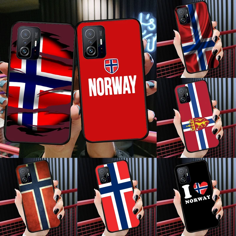 Norway Flag For POCO X5 X4 X3 F5 Pro M4 M5s F3 F4 GT C40 Phone Case For Xiaomi 12T 11T 13 Pro 12 Lite