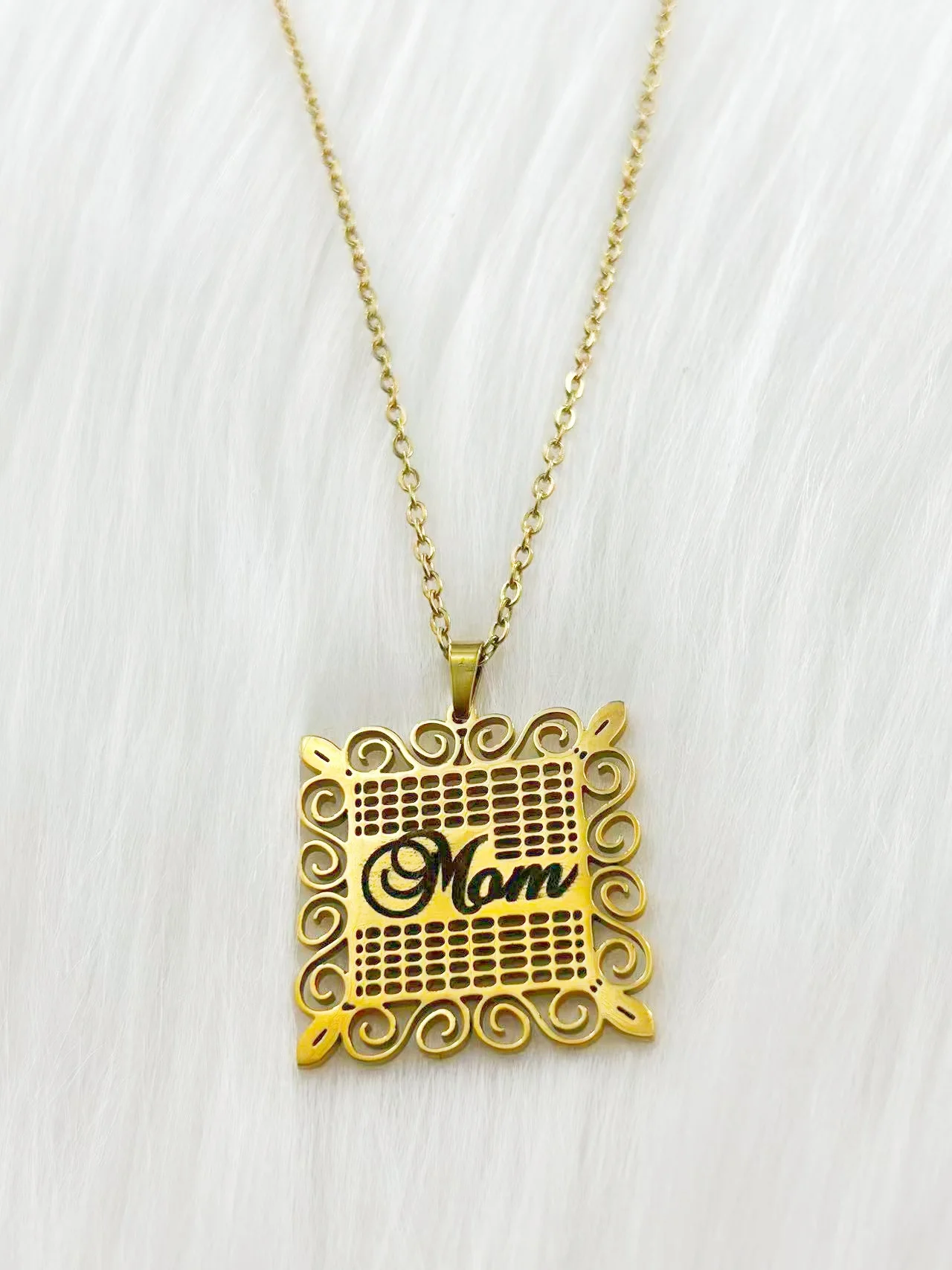 عيد الأم ماما أمي قلادة بحرف قلادة المرأة الفولاذ المقاوم للصدأ أمي لوحة الترقوة سلسلة المختنق شخصية مجوهرات هدية #2
