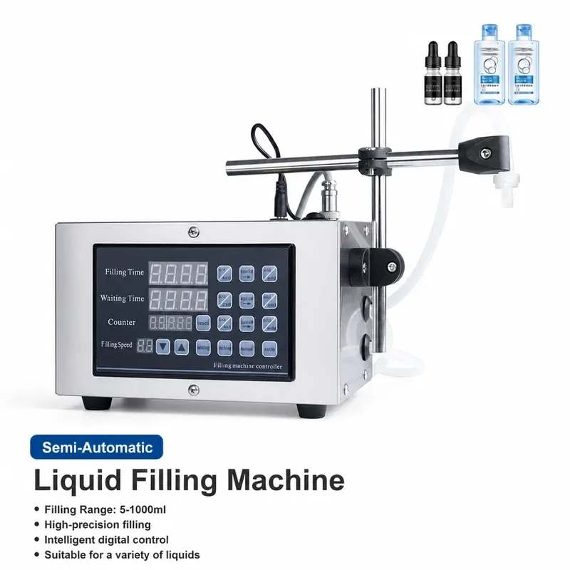 GFK-280 Small Intelligent Liquid Filling Machine for Beverages Milk Cleansing Water Packaging Equipment Automatic Bottle