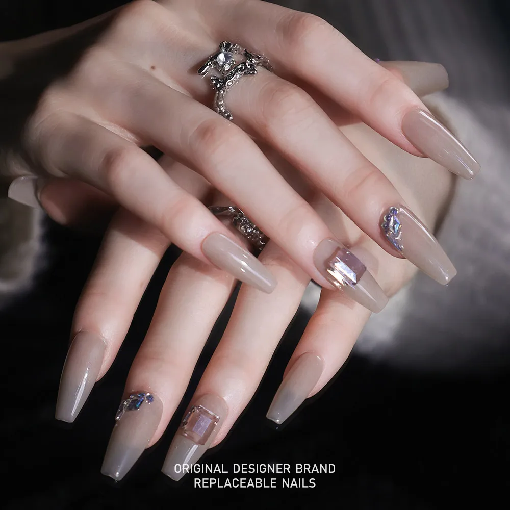 ZIIIBEYOND-Dança das Estrelas Nail Art, Luxo Luz Artesanal e Versátil Fada Nail Art, ZB60