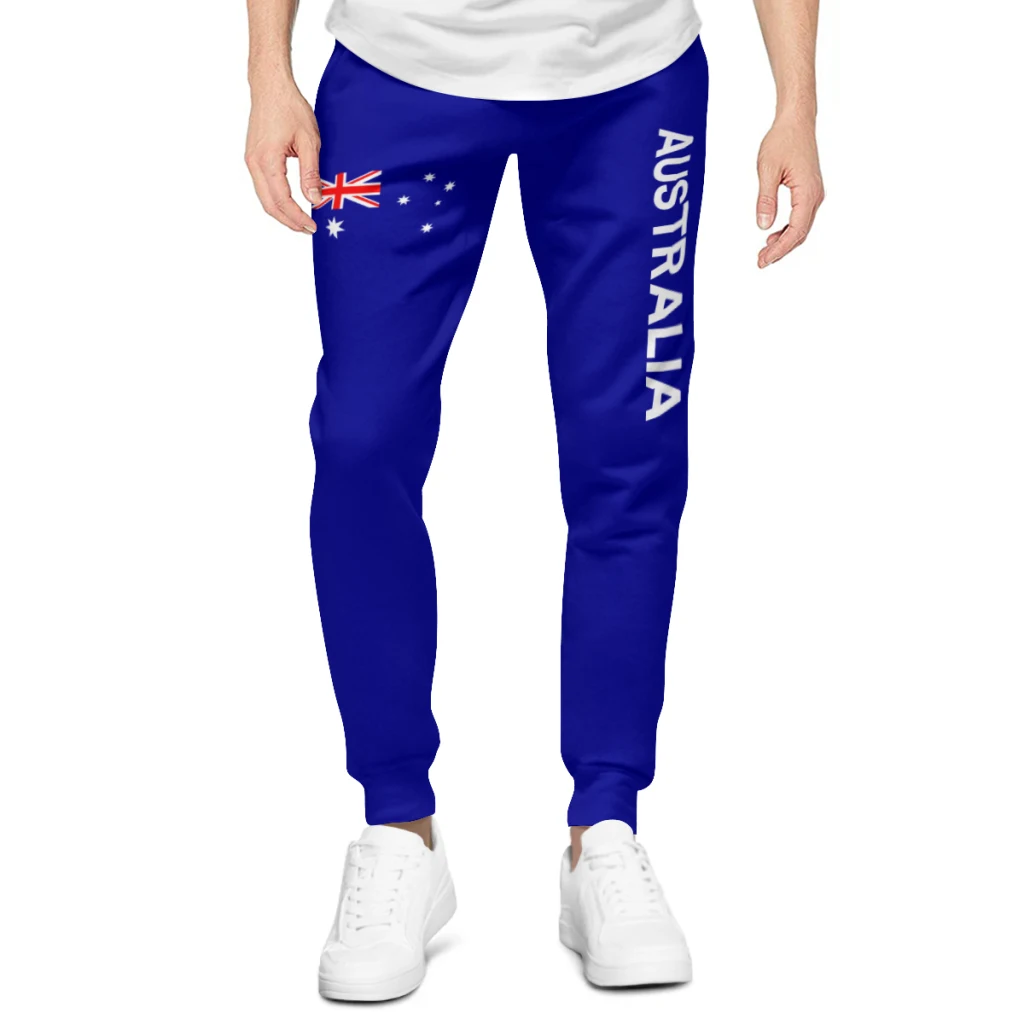 Mens Sweatpants Australia  Flag Pants with Pockets Joggers Soccer Football Multifunction Sports Sweat With Drawstring