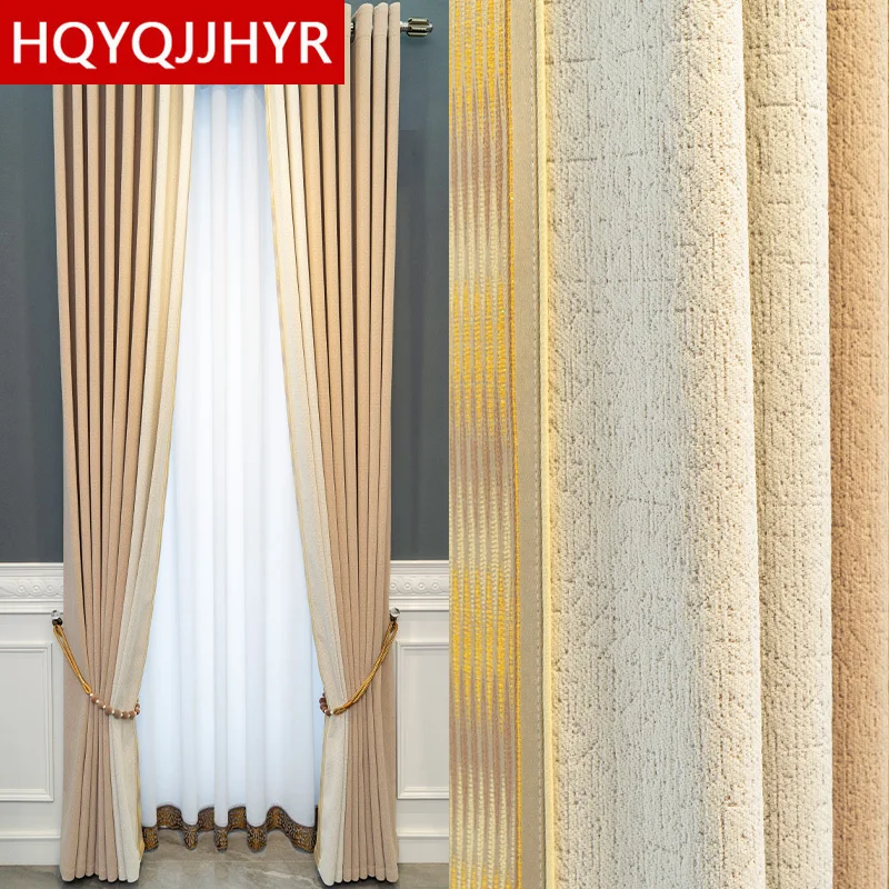 

Luxurious Customized Blackout Curtain for Bedroom Living Room Apartment Villa Kitchen Hotel with Modern High-Quality Design