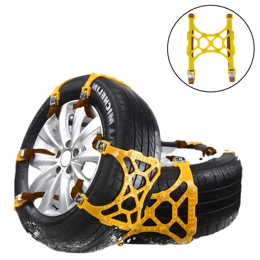 

Цельный ТПУ аварийный инструмент, колеса, снежные цепи для грязевого льда, дорожной дороги, утолщенная автомобильная шина, противоскользящая цепь, двойная пряжка