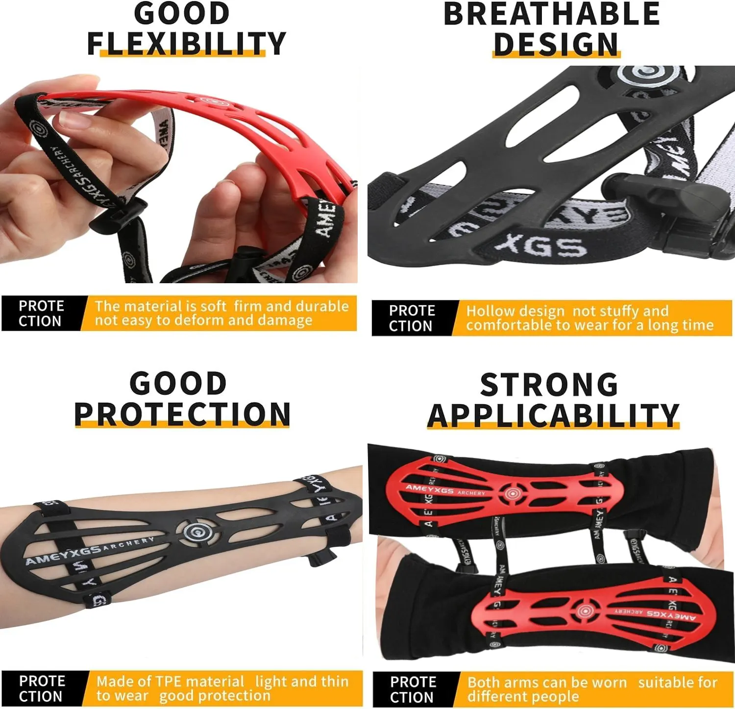 Archery Arm Guard, Archery Protective Gear, Lightweight Arrow Hand Guard,