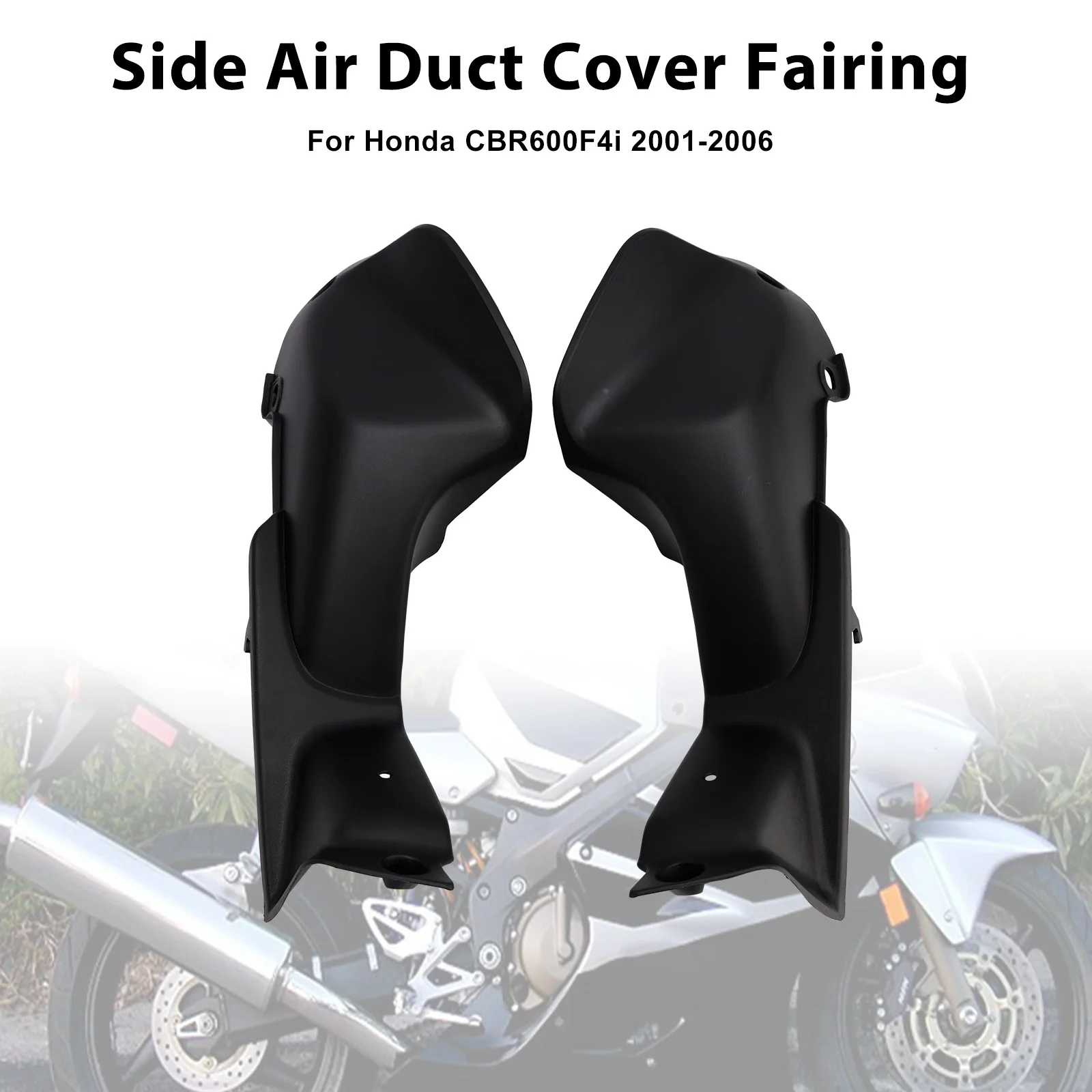 Topteng Side Air Intake Duct Cover Fairing For Honda CBR600F4i 2001 2002 2003 2004 2005 2006