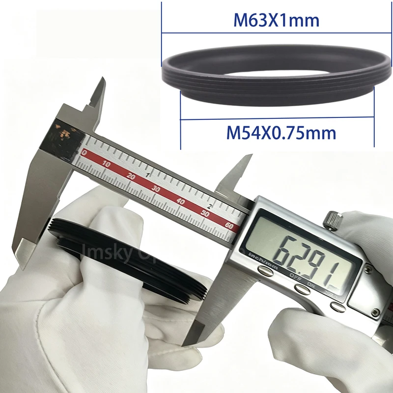 M63 To M54 M63X1mm Male Thread To M54X0.75mm Male Thread Astronomical Telescope Accessory Adapter Ring Aluminium Alloy