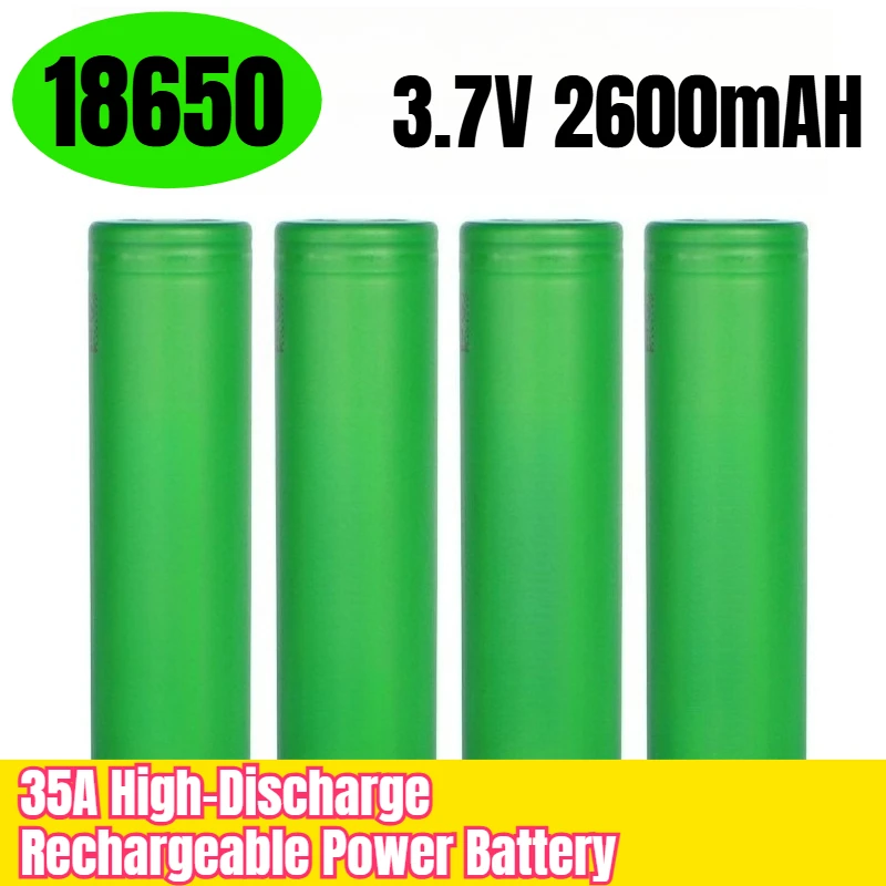

18650 2600mAh 3.7V 35A High-Discharge Rechargeable Power Battery