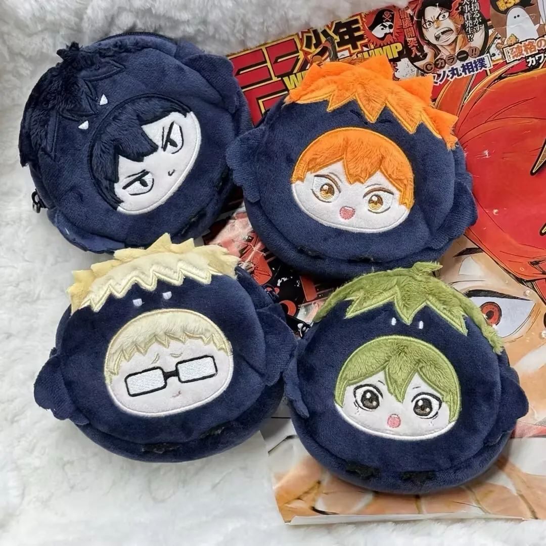 Haikyuu рюкзак с подвеской кошелек Hinata Shoyo Kageyama Tobio Yamaguchi Tadashi Tsukishima Kei 10 см портмоне чехол для наушников