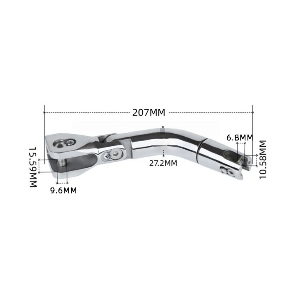 Boat Anchor Swivel Connector Three-Part 316 Stainless Steel with Dual Rotating Function to Strengthen Anchor Chain Security