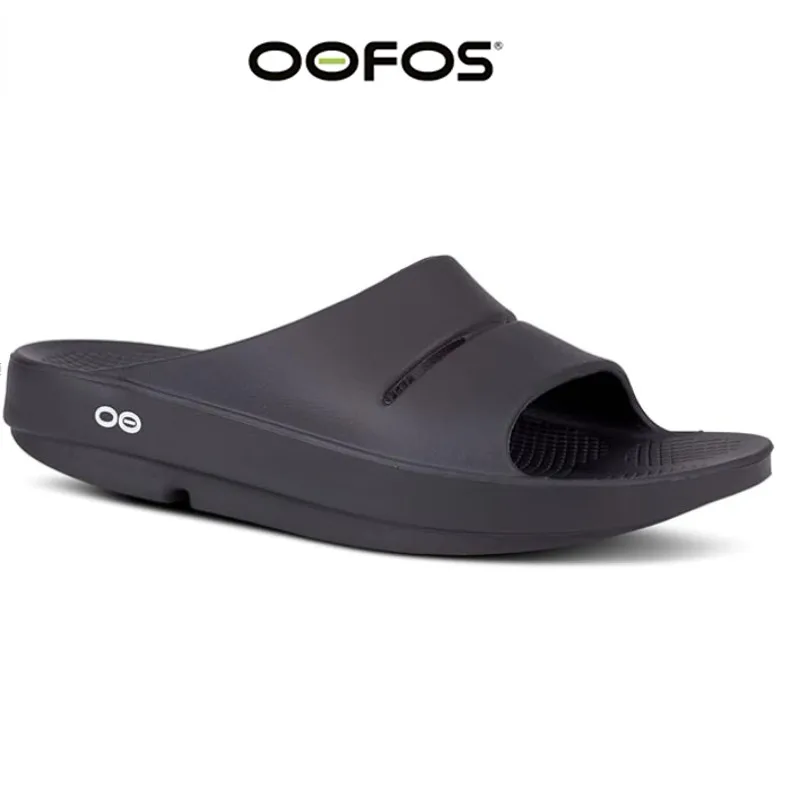 OOFOS-Sandalias ligeras para hombre y mujer, zapatos de recuperación, zapatillas de fondo suave, toboganes para interiores, zapatos de playa ligeros