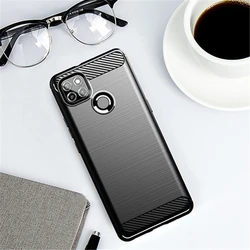 For Lenovo K12 Pro Case Bumper Rubber Silicone Carbon Fiber Cover For Lenovo K12 Pro Phone Case For Lenovo K12 Pro Case 6.8 inch